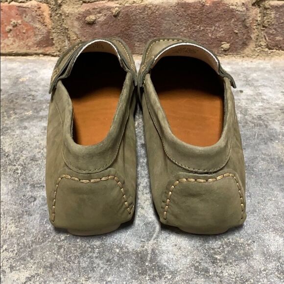 Charleston Shoe Co. Suede Loafers-Tradd-Olive 7 - Picture 4 of 8